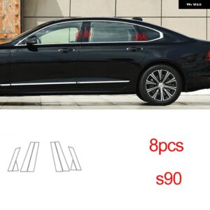 ボルボ XC60 XC90 XC40 V90 V60 S60 S90 アクセサリー TPU スペシャルな窓サイドポストクリアフィルム ステッカー - s90 2016-2023