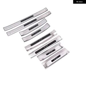 ボルボ XC60 ドアシルストリップペダルステンレスカーパーツ 装飾 車 ACCESSORIES2018 19 20 2021 22 23 24 25 - silvery 8pcs