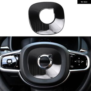 ボルボ カー アクセサリー XC60 S90 V90 XC90 S60 V60 内装 ステアリングホイール 装飾 フレーム スパンコール ステッカー