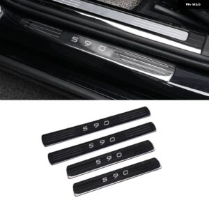 ボルボ カー スタイリング XC60 XC90 S90 XC40 S60 V60 オート アクセサリー ドアウェルカム PEDA ステッカー 室内 装飾 - s90 2016-2023