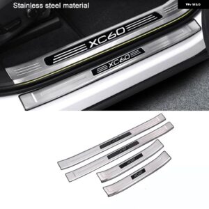 ボルボ カー スタイリング XC60 XC90 S90 XC40 S60 V60 オート アクセサリー ドアウェルカム PEDA ステッカー 室内 装飾 - xc60 2018-20233