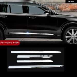 ボルボ XC60 XC90 ABS クロームサイドドアボディモールド トリム ストリップガード ステッカー 外装 カー アクセサリー - xc90 2015-2025