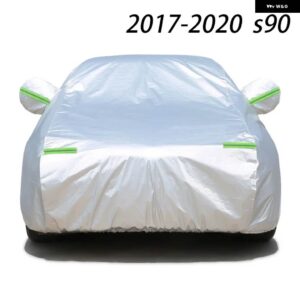 ボルボ XC60 オックス フォード 布衣類 V60 XC90 S90 XC40 S60 カバー 衣類サン シェード 2018-2022 カー アクセサリー - s90 2016-2022