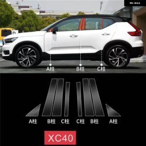 ボルボ XC60 XC90 V90 V60 XC40 サイドポストクリア TPU フィルムアンチスクラッチリペアフィルム アクセサリー リペア - xc40 2018-2023