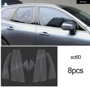ボルボ XC60 XC90 V90 V60 XC40 サイドポストクリア TPU フィルムアンチスクラッチリペアフィルム アクセサリー リペア - xc60 2018-2023