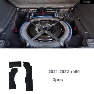 ボルボ スペアタイヤ 収納 ボックス 2018-2024 XC60 トランク 収納 ボックス 収納 ボックス カー アクセサリー - 20-22 XC60 flocking