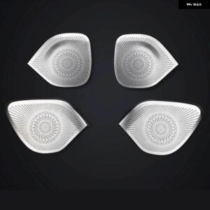 ボルボ XC90 ドア サウンド フード金属高低 4 ドアスピーカー パネル 装飾 キット カー アクセサリー 2015-2023 2024 2025 - 4pcs