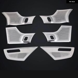 ボルボ XC90 ドア サウンド フード金属高低 4 ドアスピーカー パネル 装飾 キット カー アクセサリー 2015-2023 2024 2025 - 6pcs
