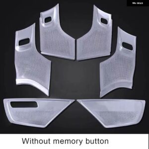 ボルボ 音響スピーカー 装飾 ステンレスカーパーツ ステッカー ドアドアホーン XC90 2015-19 2024 - Without memory key