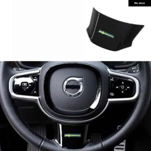 ボルボ S60 V60 XC60 S90 V90CC XC90 ステアリングホイール 装飾 カバー プレート電気メッキ ステッカー カー アクセサリー