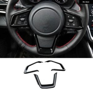 スバル フォレスター SK XV クロストレック GT アウトバック レガシィ BS BT ステアリングホイール カバー トリム インテリア 装 - bright　black