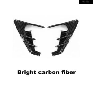 テスラ カメラ サイドサイド ウイング パネル カバー スポイラー ダストカバー 装飾 アクセサリー モデル3/Y 2021-23 - Bright carbon fiber