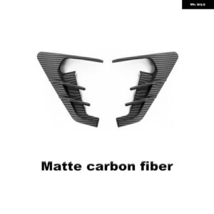 テスラ カメラ サイドサイド ウイング パネル カバー スポイラー ダストカバー 装飾 アクセサリー モデル3/Y 2021-23 - matte carbon fiber