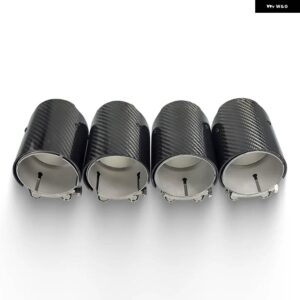 BMW 4個排気ヒント M5 F90 カーボン アップグレード マフラーマフラー - 4pcs no logo