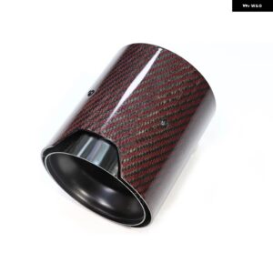 BMW 1個 M2 F87 M3 F80 M4 F82 F83 マフラーカーボンテール パイプ マフラー パイプ ヒントノズル ID 70MM - Carbon Fiber L