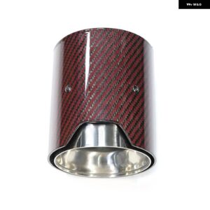 BMW 1個 M2 F87 M3 F80 M4 F82 F83 マフラーカーボンテール パイプ マフラー パイプ ヒントノズル ID 70MM - Carbon Fiber O