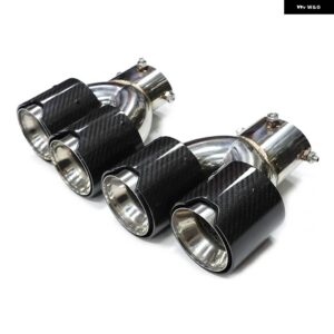 BMW カーボン排気チップ 2019-22 + G20 G21 M340I クワッド排気チップ M 排気ノズルテール パイプ マフラーチップ - Carbon Fiber A