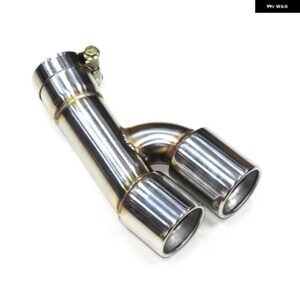BMW デュアル排気先端 F30 F31 320I 318I 2013-2016 3シリーズ ステンレス マフラー パイプ ノズル - Silver 320i