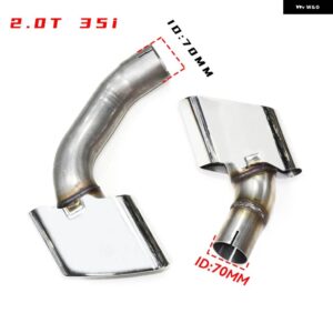 BMW 304 ステンレス 排気先端 X5 F15 28I 35I X5M 外観正方形マフラー先端ノズルテール パイプ 排気 システムヒント - Silver 35i