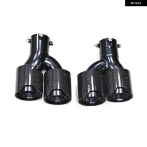 BMW クワッド排気先端カーボンマフラー G20 G21 320D 330I 325I 2020 + マフラー パイプ 63MM ノズル - Carbon Fiber F