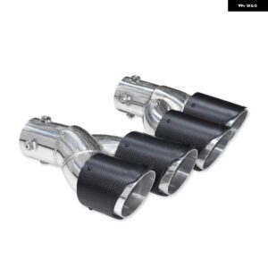 BMW クワッド排気先端カーボンマフラー G20 G21 320D 330I 325I 2020 + マフラー パイプ 63MM ノズル - Carbon Fiber C