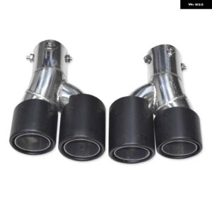 BMW クワッド排気先端カーボンマフラー G20 G21 320D 330I 325I 2020 + マフラー パイプ 63MM ノズル - Carbon Fiber A