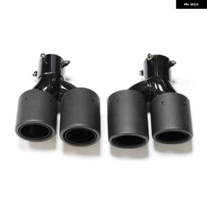 BMW クワッド排気先端カーボンマフラー G20 G21 320D 330I 325I 2020 + マフラー パイプ 63MM ノズル - Carbon Fiber B