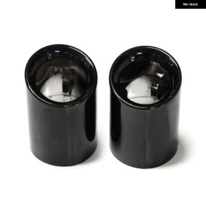 BMW 排気先端 X3 G01 30I X4 G02 2019-22 排気ヒントマフラーステンレス 排気 トリム カバー ノズル - black