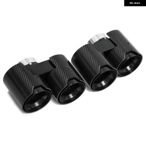 BMW クワッドカーボン排気先端 G20 G21 330I 320D 330D 325I 330E マフラー先端排気ノズルマフラーテール パイプ - Carbon Fiber C