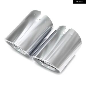 BMW 3シリーズ G20 G21 320D 330I 320I 2023 2024 3シリーズ マフラー パイプ 交換排気 システム ノズル排気カバー - L R Silver