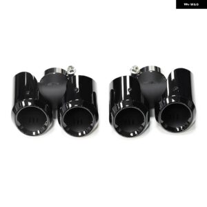 ランドローバー デュアル排気ヒントマフラーマフラーチップ 2020 2021 ディフェンダー L663 P40090 2.0T 110 3.0T 排気チップノズル - black 2.0t