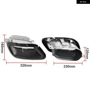 BMW 2ピース 排気 トリム G05 X5 G06 X6 G07 X7 2019-21 + M スポーツマフラー パイプ REPALCEMENT ノズル - Black B