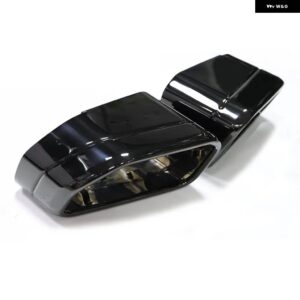 BMW ステンレス 排気 トリム カバー 正方形マフラー X3 LCI G01 30I IX EX X4 LCI G02 30IX M スポーツマフラーノズル - black