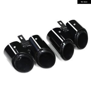 ポルシェ クワッド排気先端 システム ノズルマフラー パイプ ステンレス パナメーラ 971 2017-23 - black
