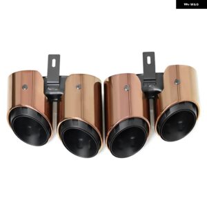 ポルシェ クワッド排気先端 システム ノズルマフラー パイプ ステンレス パナメーラ 971 2017-23 - Gold