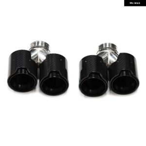 BMW クワッドカーボン排気先端 F10 F11 535D 535I 640I 640D G30 G31 外観排気 システム ノズルテール パイプ - Carbon Fiber A