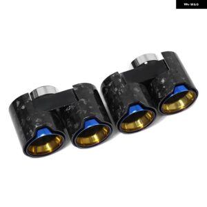 BMW クワッド排気先端 3シリーズ G20 G21 330I 330E 2019 + テール パイプ マフラー先端マフラーカーボン M パフォーマンスノズル - Carbon Fiber A