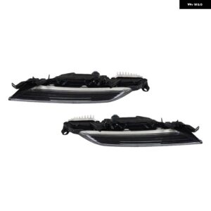 ポルシェ マカン 95B 2022 2023 2024 LED フロント バンパー DRL デイタイム ランニングライト フロント フォグライト ラ - 1 Pair