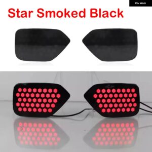 スバル XV 2018-23 3-IN-1 機能 12V LED リア バンパー ライトブレーキライト ダイナミックウィンカー リフレクター - Star Smoked Black