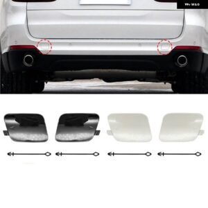 BMW リアバンパー 牽引フックカバー 塗装 51127378573 51127378574 X5 F15 2013-2018 トレーラーカバー - WHITE