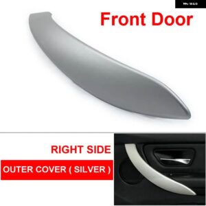 BMW 4個 LHD RHD カーボン車内インナードアプルハンドル外側 フロントリア L R F30 F80 F31 F32 F33 F35 13-18 - Silver Front Right
