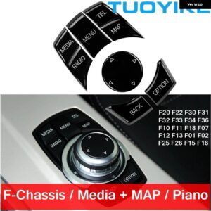 BMW カー コンソール CIC I-ドライブマルチメディア コントロール ボタン 1 2 3 4 5 7 X1 X3 X4 X5 X6 E87 E90 E60 E84 E70 E71 F20 F22 F30 F10 F01 - F Media MAP Piano