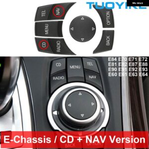 BMW カー コンソール CIC I-ドライブマルチメディア コントロール ボタン 1 2 3 4 5 7 X1 X3 X4 X5 X6 E87 E90 E60 E84 E70 E71 F20 F22 F30 F10 F01 - E-Chassis CD N NAV