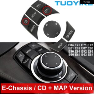 BMW カー コンソール CIC I-ドライブマルチメディア コントロール ボタン 1 2 3 4 5 7 X1 X3 X4 X5 X6 E87 E90 E60 E84 E70 E71 F20 F22 F30 F10 F01 - E-Chassis CD N MAP
