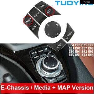 BMW カー コンソール CIC I-ドライブマルチメディア コントロール ボタン 1 2 3 4 5 7 X1 X3 X4 X5 X6 E87 E90 E60 E84 E70 E71 F20 F22 F30 F10 F01 - E-Chassis Media MAP
