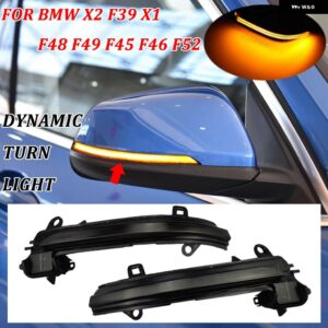 BMW 2シリーズ アクティブ/グランツアラー F45 F46 2015-2018 LED ダイナミックウィンカー ウインカーシーケンシャルサイドミラー インジケータライト - Yellow
