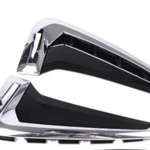BMW サイドエアフローフェンダーカバー トリム ステッカー 装飾オートアクセサリーカー スタイリング X5 F15 X5M 2014-16 - Silver