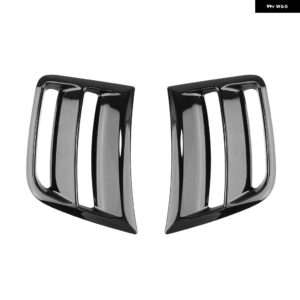 スバル インプレッサ WRX ST/WRX 2009-2014 グロスブラック/カーボンルックフロント バンパー サイド エアベント カバー フ - Glossy　Black