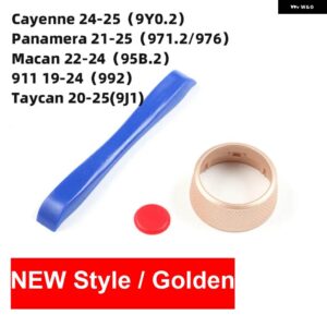 ポルシェ 車内 ステアリングホイール イジェクト SC ノブボ タンドラ イブモード トリム 装飾 カイエン パナメーラ マカン 911 タイカン - NEW Golden