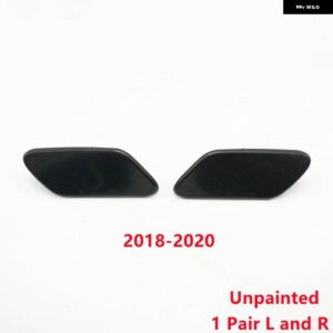 スバル フロント バンパー ヘッドライト ウォッシャースプレーノズルカバー ヘッドランプ ジェットキャップ蓋 XV クロストレック 2016-2 - 1　Pair　LR　2018-20